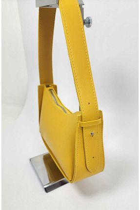 کیف دوشی زرد زنانه چرم مصنوعی STEEPPOLO - کد 817500913