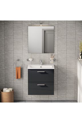 ست کمد حمام طوسی VitrA - کد 84452980