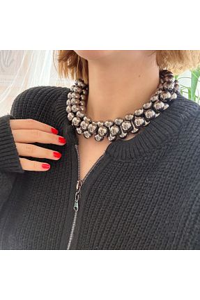 گردنبند استیل ( فولاد ) متالیک زنانه Selen Aksesuar - کد 871317648