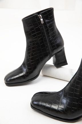 بوت / نیم بوت مشکی زنانه چرم مصنوعی SOHO - کد 869499875