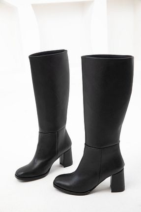 چکمه مشکی زنانه چرم مصنوعی SOHO - کد 869274817