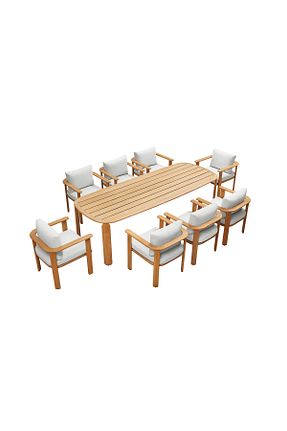 میز ناهار خوری بژ ثابت SCY - کد 866354074