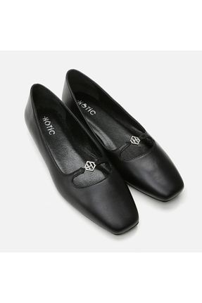 بابت مشکی زنانه چرم خالص Hotiç - کد 869830255