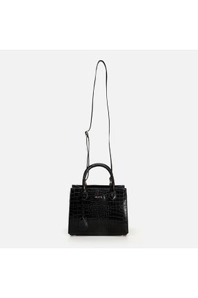 کیف دوشی مشکی زنانه چرم مصنوعی Hotiç - کد 869831035