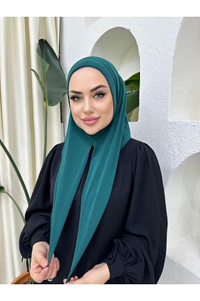 شال سبز زنانه پلی استر Moda Sevda - کد 869820499