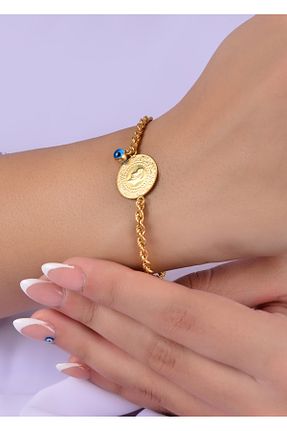 دستبند طلا طلائی زنانه 22 عیار B.S. SÖYLEMEZ KUYUMCULUK VE EMLAK - کد 868117636