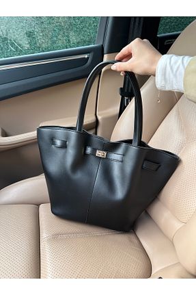 کیف دوشی مشکی زنانه چرم مصنوعی NOTHING - کد 862840362
