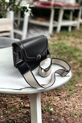 کیف دوشی مشکی زنانه چرم مصنوعی Melen Shoes - کد 824082770