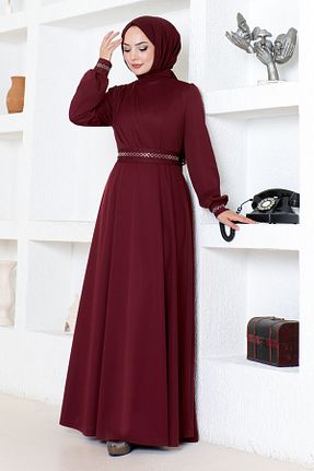 لباس زرشکی زنانه بافتنی ModaMerve - کد 869853365