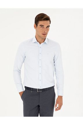 پیراهن آبی مردانه اسلیم فیت Pierre Cardin - کد 834880751