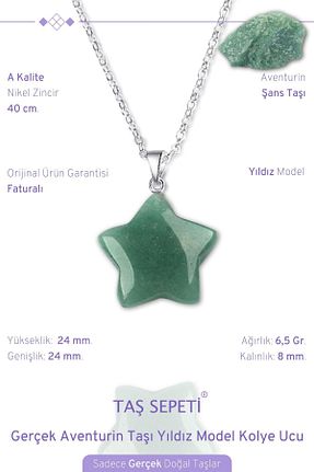 گردنبند جواهر سبز زنانه سنگ TAŞ SEPETİ - کد 752435621