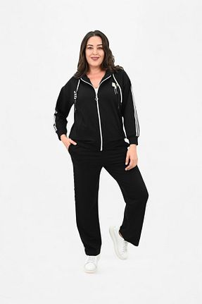 ست گرمکن سایز بزرگ مشکی زنانه سایز بزرگ Koza Butik - کد 869859867