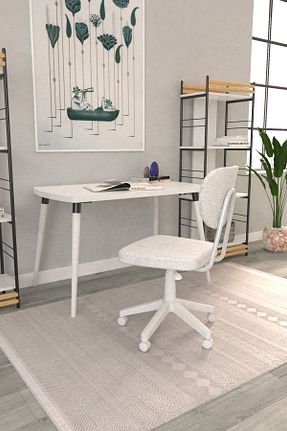 صندلی مطالعه سفید Yukarı-Aşağı Hareketli VİLİNZE - کد 870306189
