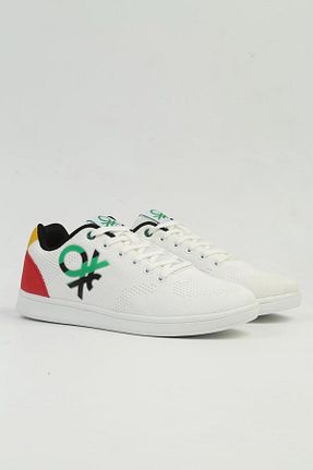 کفش اسنیکر سفید مردانه بند دار United Colors of Benetton - کد 869855850