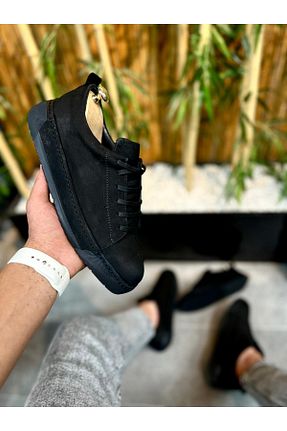 کفش اسنیکر مشکی مردانه چرم اصل özenshoes - کد 869870584