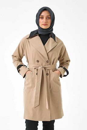 کلاه و ابایا بژ زنانه بافتنی Setrms - کد 863263663