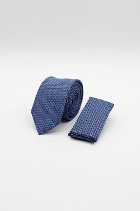 کراوات آبی مردانه پلی استر İmza - کد 841959078