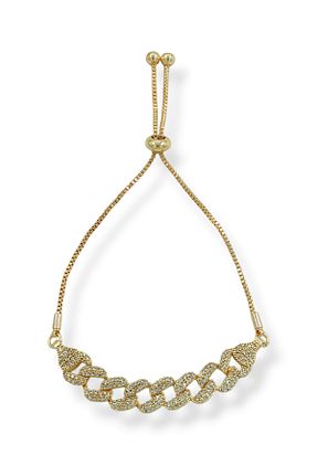 دستبند استیل (فولاد) طلائی زنانه استیل (فولاد) Çlk Accessories - کد 777986957