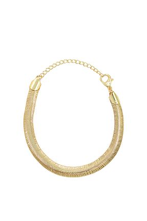 دستبند استیل (فولاد) طلائی زنانه استیل (فولاد) Çlk Accessories - کد 790052700
