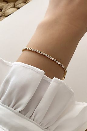 دستبند استیل (فولاد) طلائی زنانه استیل (فولاد) Çlk Accessories - کد 151351704