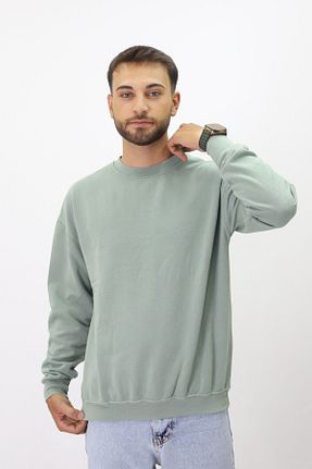 سوئیشرت سبز زنانه ساده Diop - کد 869881321