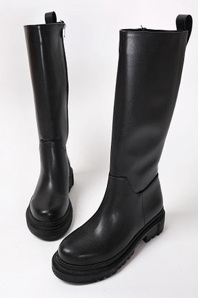 چکمه مشکی زنانه چرم مصنوعی Liza Shoes - کد 869879045