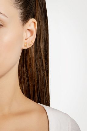 گوشواره نقره زرد زنانه 925 عیار So Chic - کد 869918362