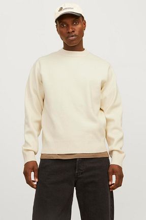 پلیور بژ مردانه ساده Jack & Jones - کد 869931643