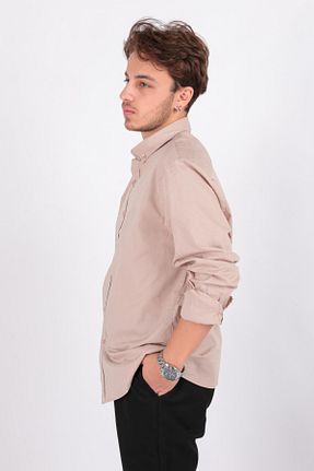 پیراهن بژ مردانه رگولار Cazador - کد 869925204