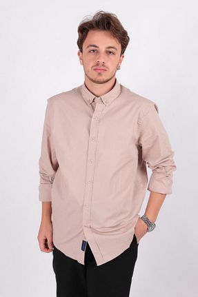 پیراهن بژ مردانه رگولار Cazador - کد 869925204