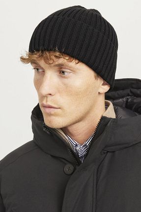 کلاه پشمی مشکی مردانه Jack & Jones - کد 869922907