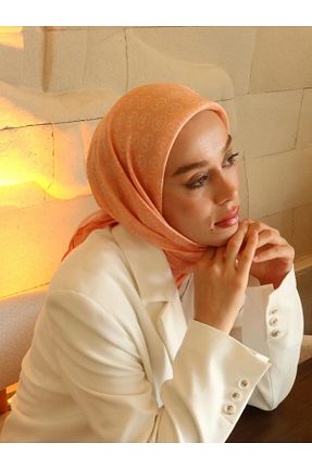 روسری صورتی پلی استر Modakaşmir - کد 869934027
