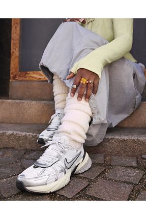 کفش اسنیکر بژ زنانه بند دار Nike - کد 836863159