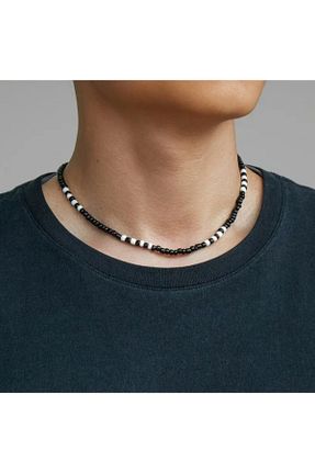 گردنبند جواهر مشکی مردانه منجق Duayen Design - کد 869967663