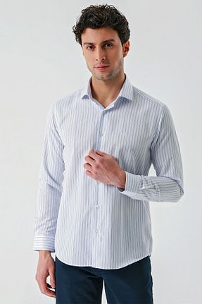 پیراهن سفید مردانه اسلیم فیت İmza - کد 816622881