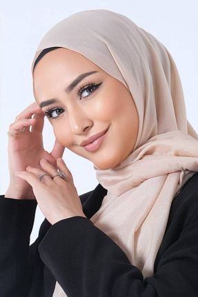 شال بژ زنانه پنبه پلی استر haremscarfs - کد 870769118