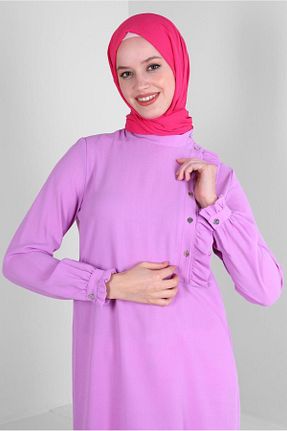 شال صورتی زنانه پلی استر Alvina - کد 870008685