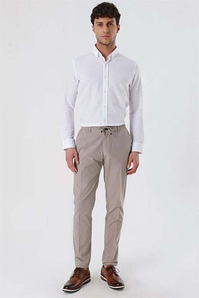 شلوار بژ مردانه پنبه ای İmza - کد 782026698