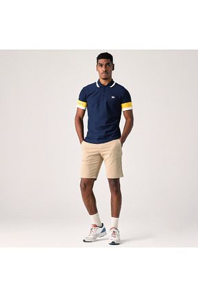 شلوارک و برمودا بژ مردانه اسلیم فیت Lacoste - کد 282128474