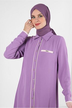 شال بنفش زنانه پلی استر Alvina - کد 870008511