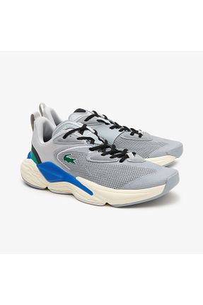 کفش اسنیکر طوسی مردانه بند دار Lacoste - کد 635649191