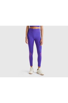 ساق شلواری اسپرت بنفش زنانه بافتنی United Colors of Benetton - کد 870025637
