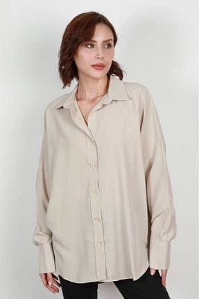پیراهن طوسی زنانه اورسایز GİYSA - کد 804419713