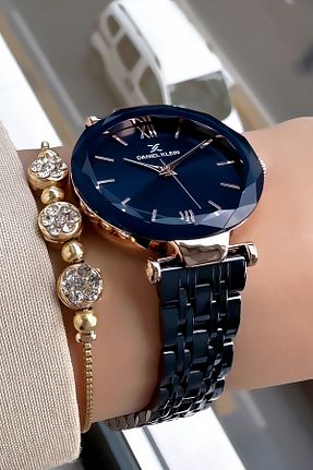 ساعت مچی سرمه ای زنانه 31-34 میلی متر Daniel Klein - کد 869975365