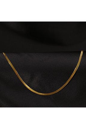 گردنبند استیل ( فولاد ) طلائی مردانه استیل ضد زنگ FOURSOLOS - کد 870031574