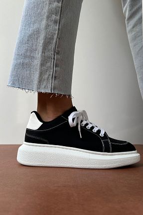 کفش اسنیکر مشکی زنانه بند دار Mupa Shoes - کد 786094300
