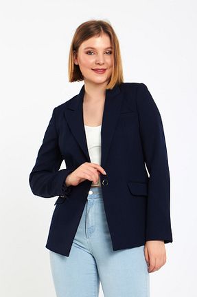 کت سرمه ای زنانه رگولار Blue Black - کد 739034575