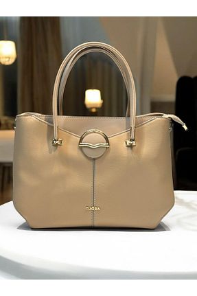 کیف دوشی قهوه ای زنانه چرم مصنوعی Tuğba - کد 870030251