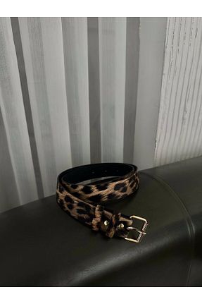 کمربند بژ زنانه چرم مصنوعی gozdefashion - کد 870639928