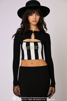 تیشرت مشکی زنانه رگولار Forever 21 - کد 870040004